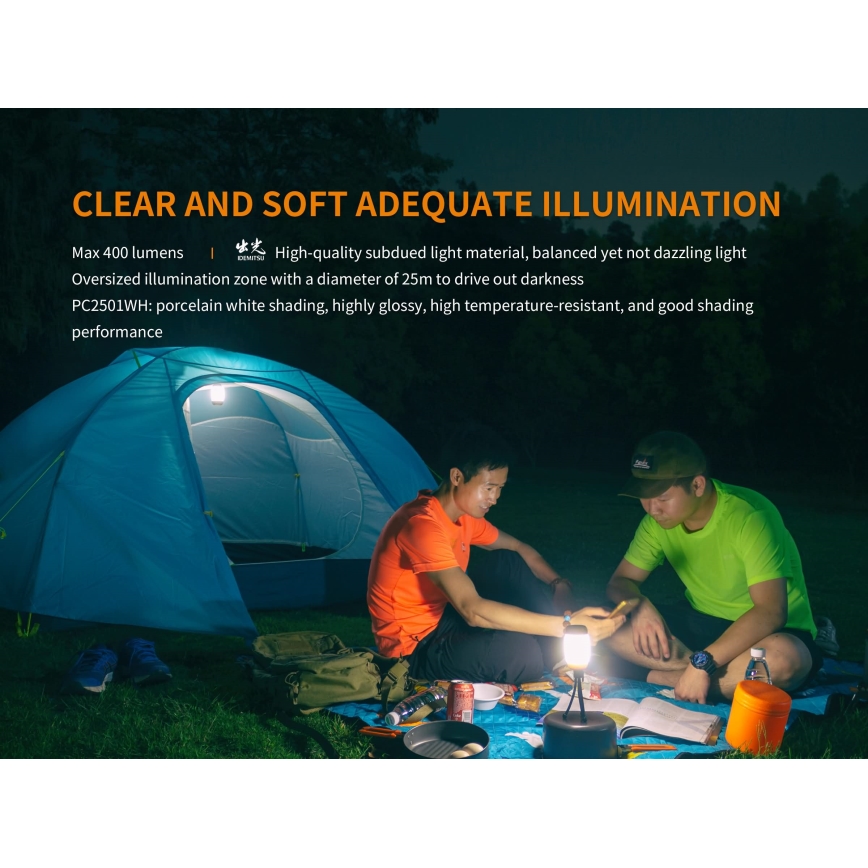 Fenix CL26RGREEN - LED Ściemnialna przenośne lampa akumulatorowa LED/USB IP66 400 lm 400 h zielona