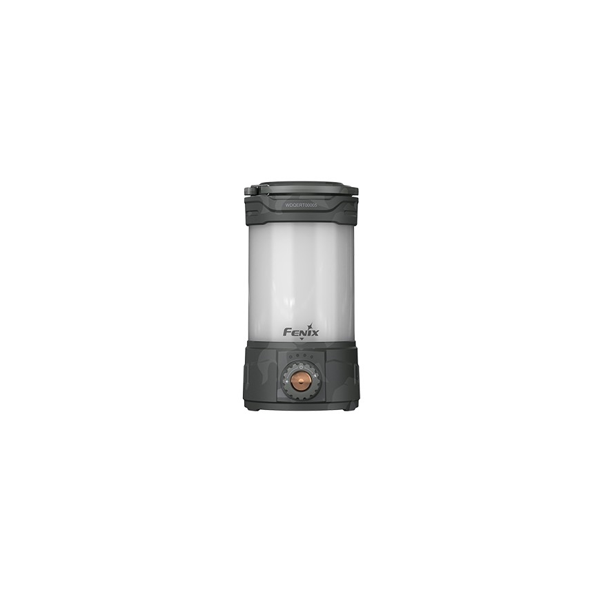 Fenix CL26RPROCAM - LED Ściemnialna przenośna akumulatorowa lampa LED/USB IP66 650 błyszcz. 408 h 5000 mAh szary