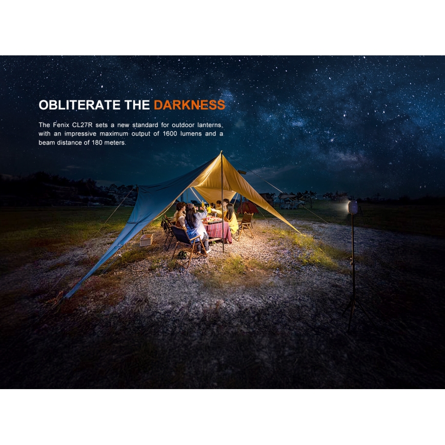 Fenix CL27RGRE - LED Ściemnialna lampa akumulatorowa LED/USB IP66 1600 lm 285 h
