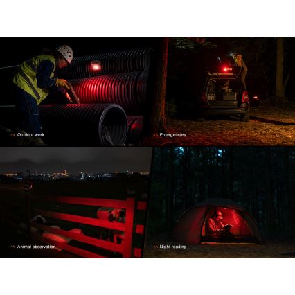 Fenix CL27RGRE - LED Ściemnialna lampa akumulatorowa LED/USB IP66 1600 lm 285 h