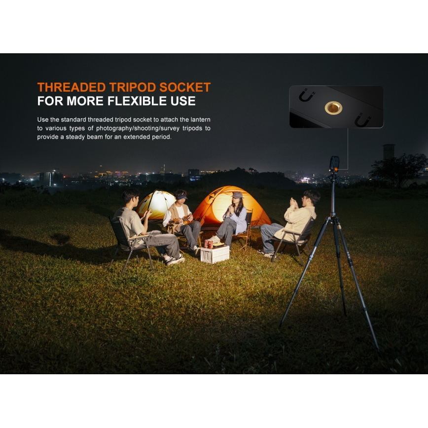 Fenix CL27RGRE - LED Ściemnialna lampa akumulatorowa LED/USB IP66 1600 lm 285 h