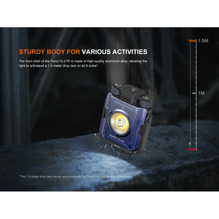Fenix CL27RGRE - LED Ściemnialna lampa akumulatorowa LED/USB IP66 1600 lm 285 h