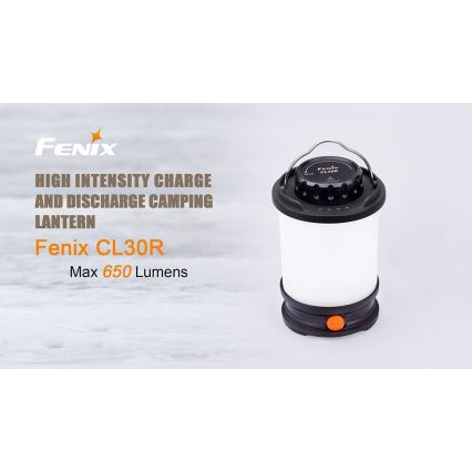 Fenix CL30R - Przenośna lampa akumulatorowa LED LED/USB/6xCR123A IPX7 650 lm 300 h 2600 mAh