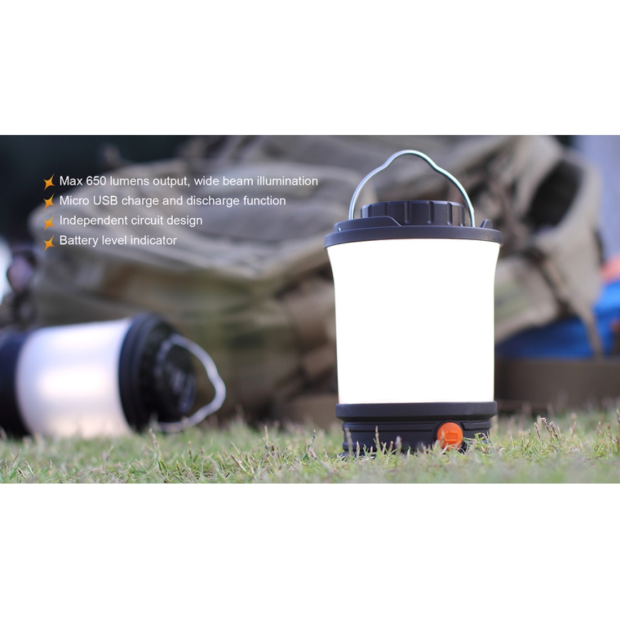 Fenix CL30R - Przenośna lampa akumulatorowa LED LED/USB/6xCR123A IPX7 650 lm 300 h 2600 mAh