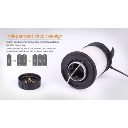 Fenix CL30R - Przenośna lampa akumulatorowa LED LED/USB/6xCR123A IPX7 650 lm 300 h 2600 mAh