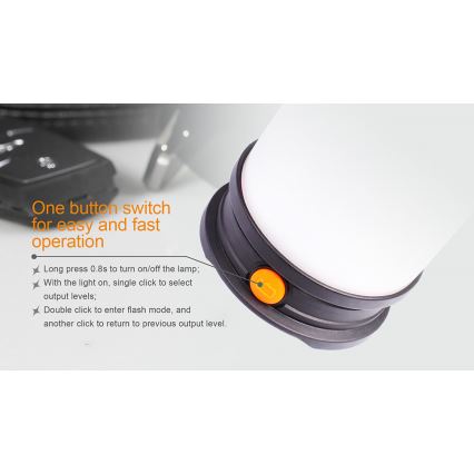 Fenix CL30R - Przenośna lampa akumulatorowa LED LED/USB/6xCR123A IPX7 650 lm 300 h 2600 mAh