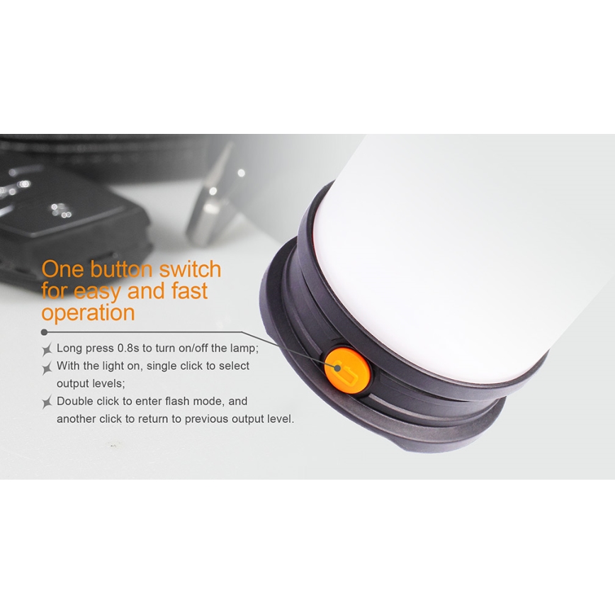 Fenix CL30R - Przenośna lampa akumulatorowa LED LED/USB/6xCR123A IPX7 650 lm 300 h 2600 mAh