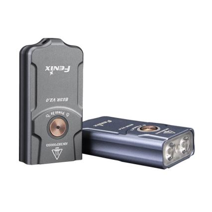 Fenix E03RV20BLU - LED Latarka akumulatorowa LED/USB IP66 500 błyszcz. 30 h 400 mAh