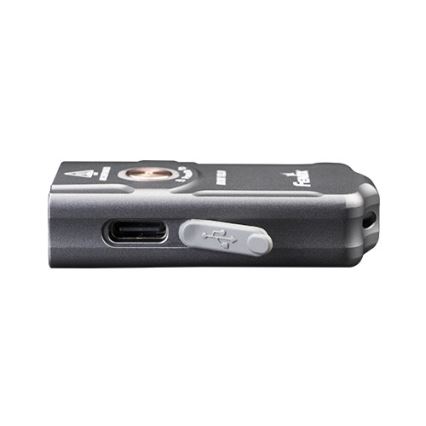 Fenix E03RV20GREY - LED Latarka akumulatorowa LED/USB IP66 500 błyszcz. 30 h 400 mAh