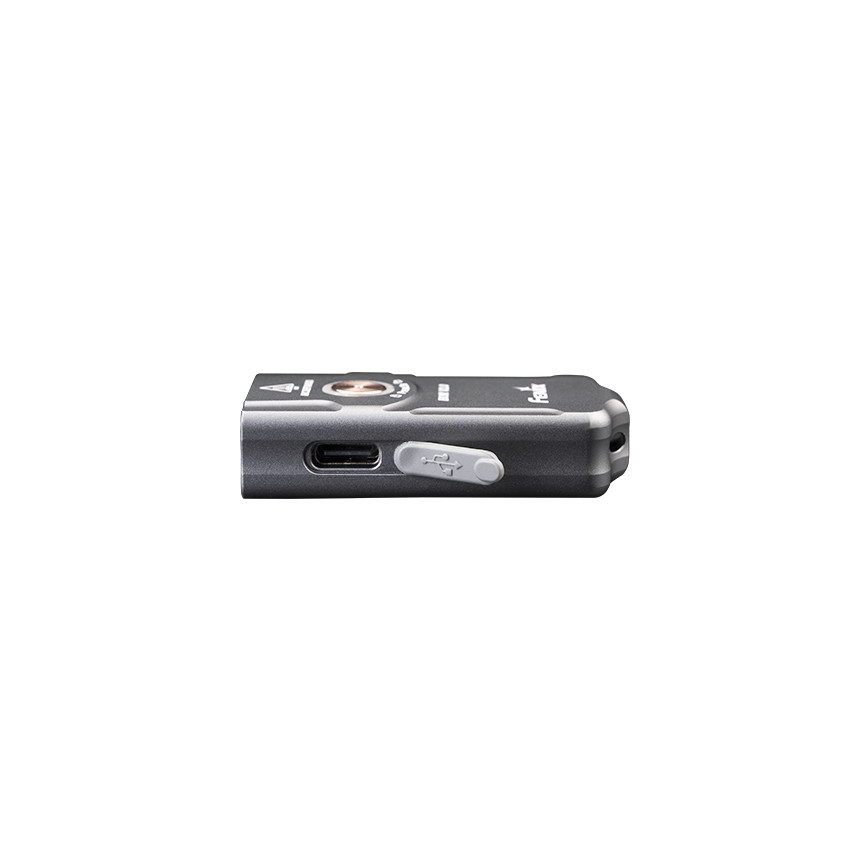 Fenix E03RV20GREY - LED Latarka akumulatorowa LED/USB IP66 500 błyszcz. 30 h 400 mAh