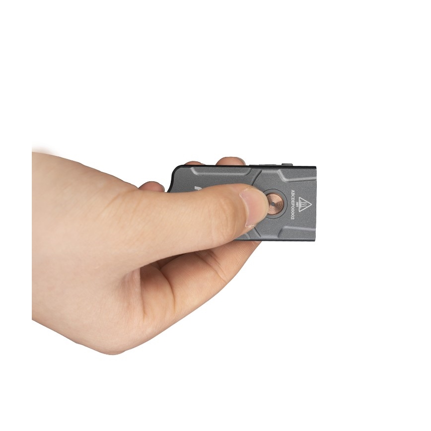 Fenix E03RV20GREY - LED Latarka akumulatorowa LED/USB IP66 500 błyszcz. 30 h 400 mAh