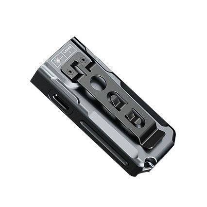 Fenix E06RGRY - LED Ściemnialna akumulatorowa latarka UV LED/USB IP66 700 błyszcz. 60 h 750 mAh szary