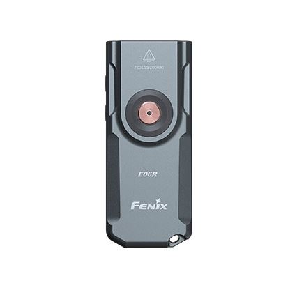 Fenix E06RGRY - LED Ściemnialna akumulatorowa latarka UV LED/USB IP66 700 błyszcz. 60 h 750 mAh szary