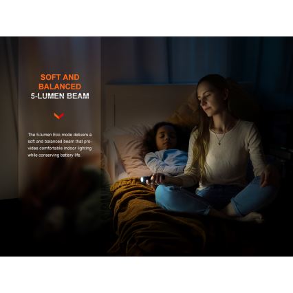 Fenix E28RV20 - LED Ściemnialna akumulatorowa latarka LED/USB/2xCR123A IP68 1700 błyszcz. 260 h 3400 mAh