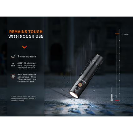 Fenix E35RSETAODS - LED Ściemn. akumul. latarka LED/USB IP68 3100 lm 69 h 5000 mAh + dyfuzor 26,5mm