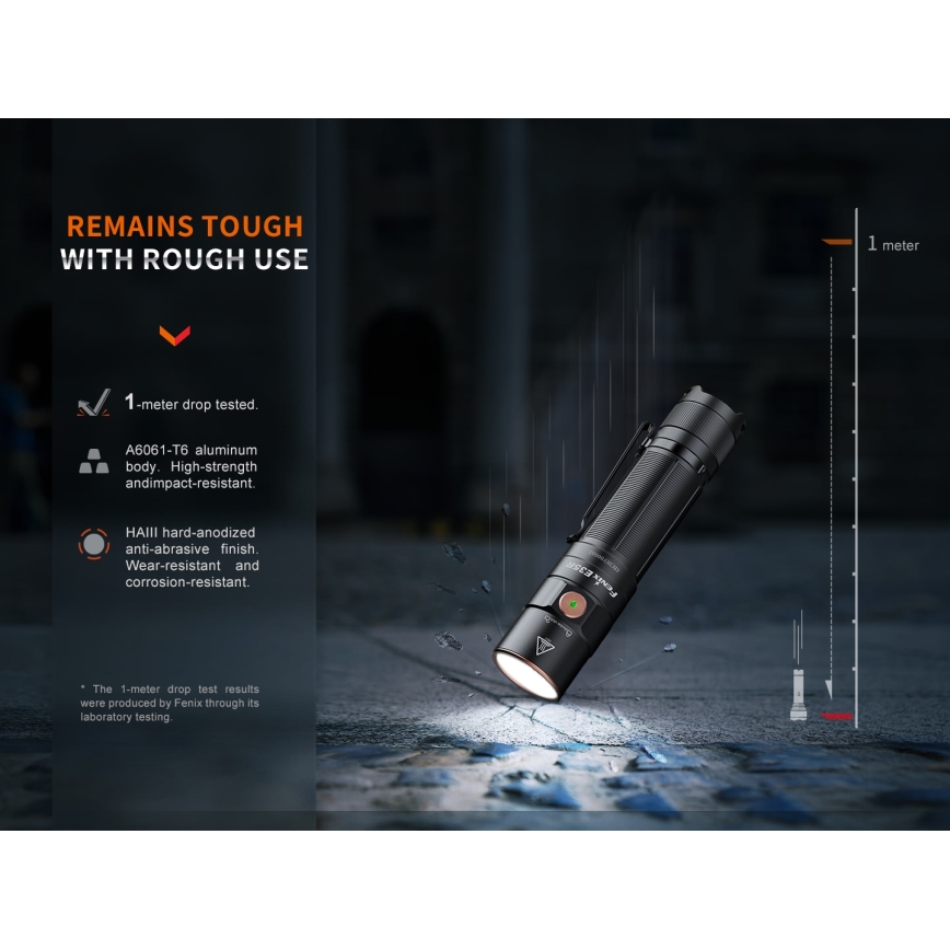 Fenix E35RSETAODS - LED Ściemn. akumul. latarka LED/USB IP68 3100 lm 69 h 5000 mAh + dyfuzor 26,5mm