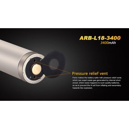 Fenix FE18650LI34 - 1 szt. Akumulator ładowalny 18650/3,6 V 3400 mAh