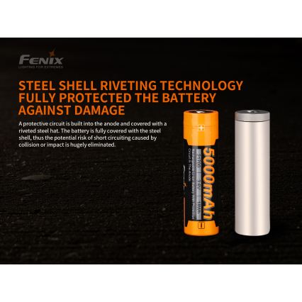 Fenix FE21700V20 - 1 szt. Akumulator ładowalny 21700/3,6 V 5000 mAh