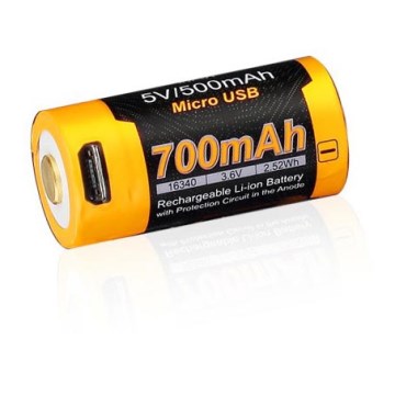 Fenix FERCR123ALIIONUP - 1 szt. Akumulator ładowalny USB/3,6 V 700 mAh
