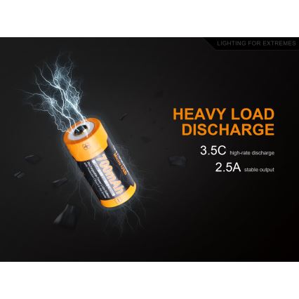 Fenix FERCR123ALIIONUP - 1 szt. Akumulator ładowalny USB/3,6 V 700 mAh