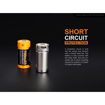 Fenix FERCR123ALIIONUP - 1 szt. Akumulator ładowalny USB/3,6 V 700 mAh