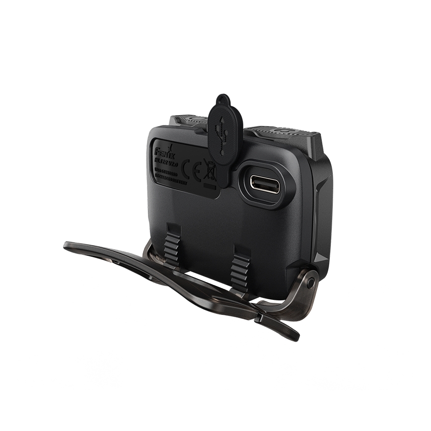 Fenix HL12RV20BLC - ściemnialna, ładowalna czołówka LED/USB, 950 mAh, IP66, 500 lm, 112 h, czarna