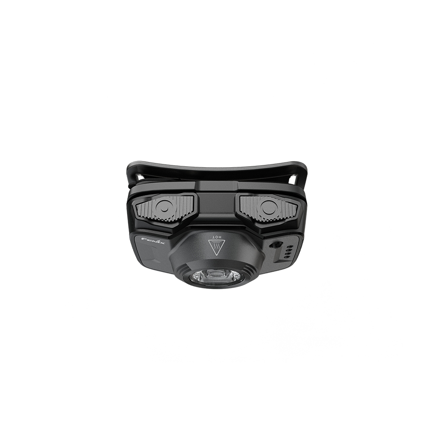 Fenix HL12RV20BLC - ściemnialna, ładowalna czołówka LED/USB, 950 mAh, IP66, 500 lm, 112 h, czarna