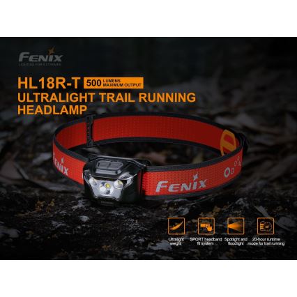 Fenix HL18RTRAIL - LED Czołówka akumulatorowa LED/3xAAA IP66