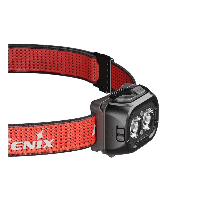 Fenix HL18RTV20BLC - LED Ściemnialna ładowalna czołówka LED/USB IP66 800 lm 160 h czarny/pomarańczowy
