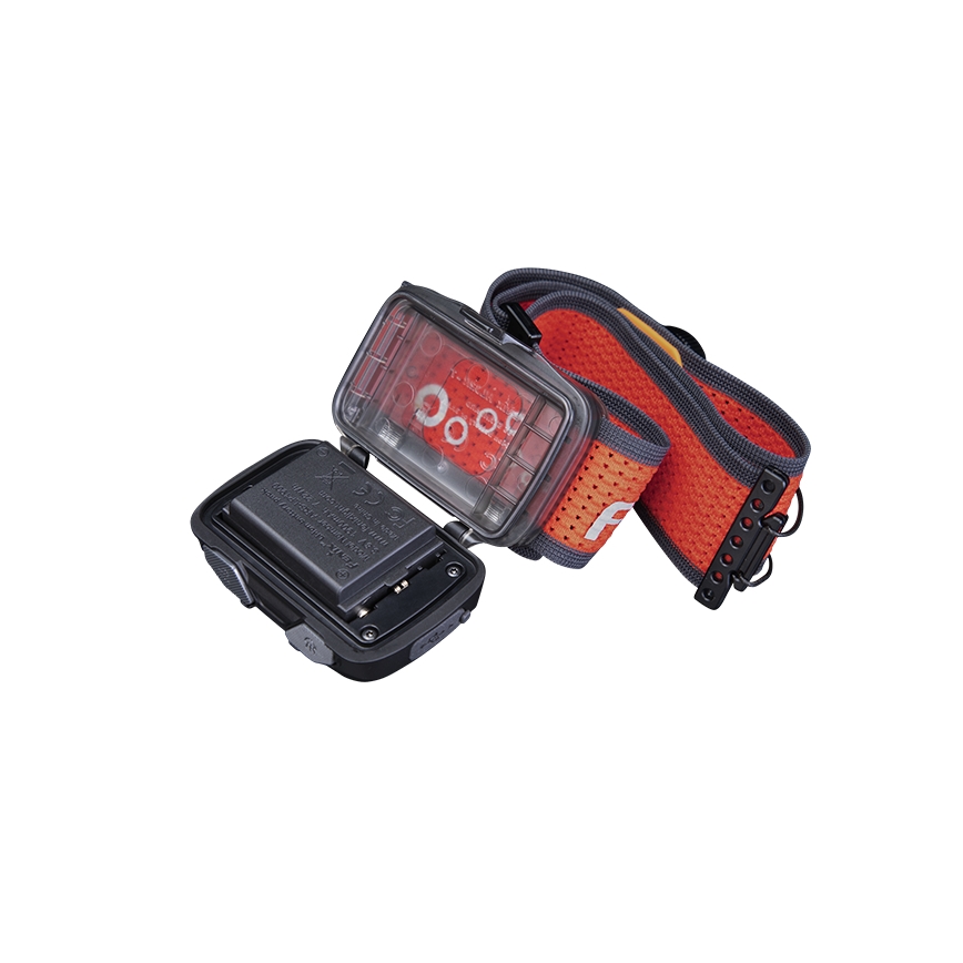 Fenix HL32RTBLCK - LED Czołówka akumulatorowa LED/USB/3xAAA IP66 800 błyszcz. 300 h 1900 mAh czarny/pomarańczowy