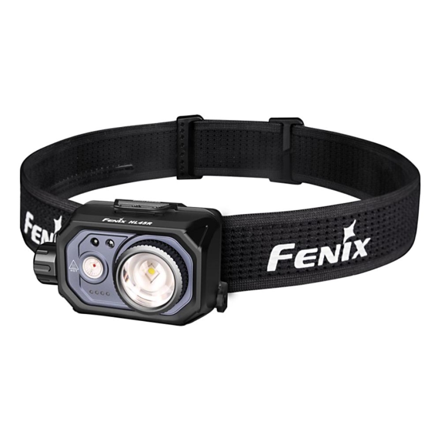Fenix HL45R - LED Ściemnialna ładowalna czołówka z regulacją ostrości LED/USB IP66 1000 błyszcz. 240 h czarny