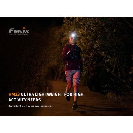 Fenix HM23 - LED Czołówka LED/1xAA IP68