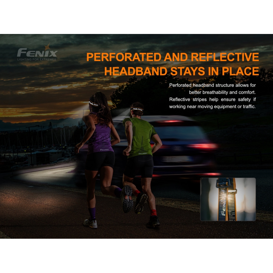 Fenix HM51RV20 - Latarka czołowa LED ładowalna 3xLED/1xCR123A/USB IP68 700 lm 120 h 700 m