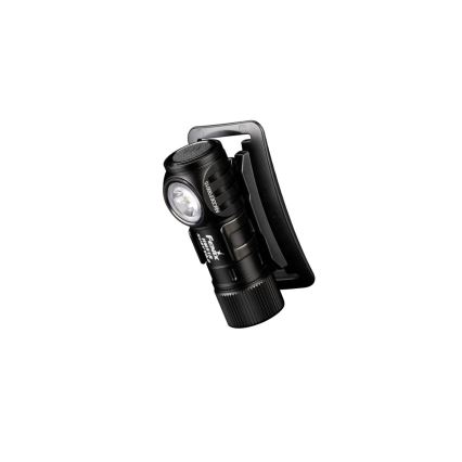 Fenix HM51RV3ABL - ładowalna czołówka LED z regulacją jasności/USB/1xCR123A 950 mAh IP68 860 lm 125 h czarna