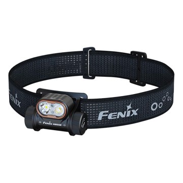 Fenix HM55RABL - ściemnialna, ładowalna czołówka LED/USB/1xCR123A 1600 mAh IP68 1200 lm 141,2 h czarna