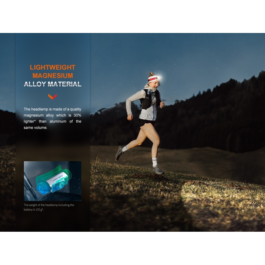 Fenix HM62TMGM - LED Ściemnialna czołówka akumulatorowa LED/USB IP68 1200 lm 280 h