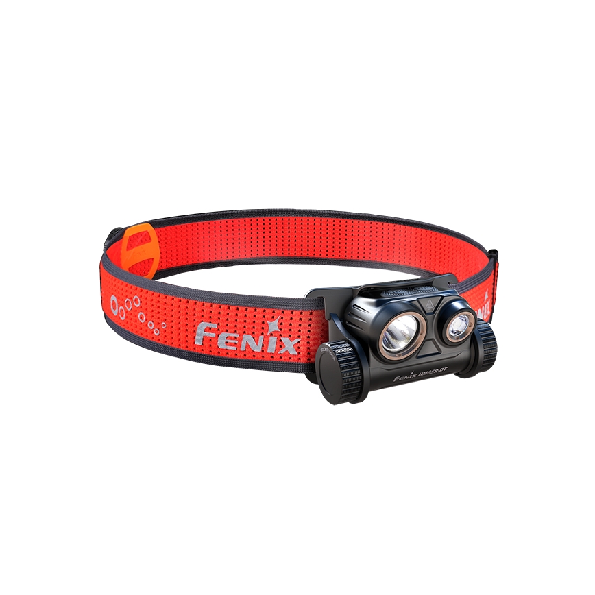 Fenix HM65RDTBLC - LED Czołówka akumulatorowa LED/USB IP68 1500 lm 300 h czarna/pomarańczowa