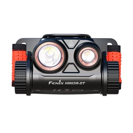 Fenix HM65RDTBLC - LED Czołówka akumulatorowa LED/USB IP68 1500 lm 300 h czarna/pomarańczowa