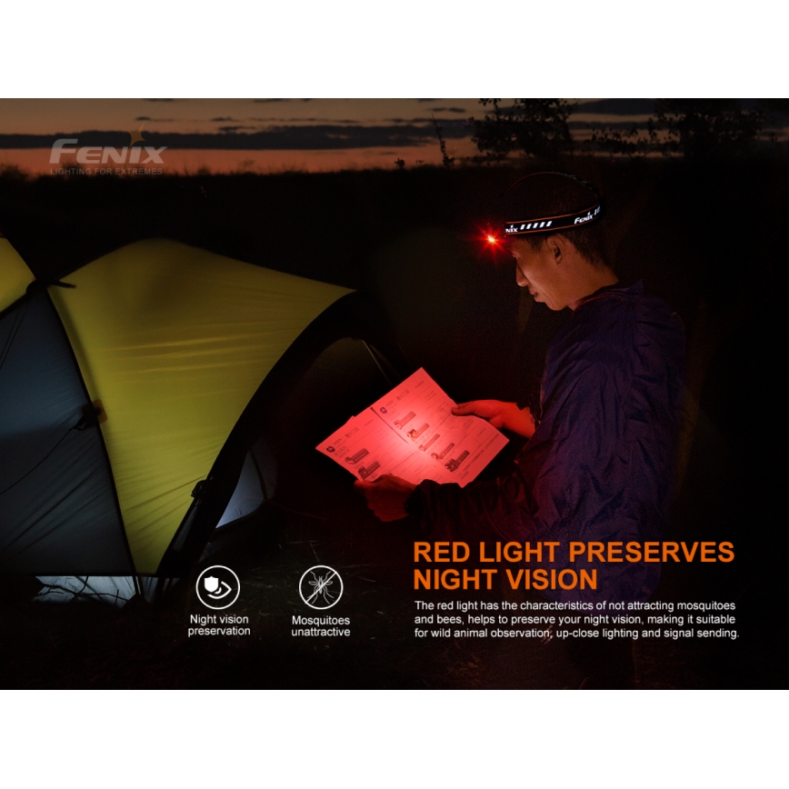 Fenix HM70R - LED Czołówka akumulatorowa 4xLED/1x21700 IP68 1600 błyszcz. 800 h 5000 mAh