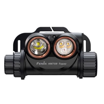 Fenix HM75RTOPAZ - LED Ściemnialna akumulatorowa czołówka LED/USB IP68 1600 błyszcz. 210 h 4000 mAh