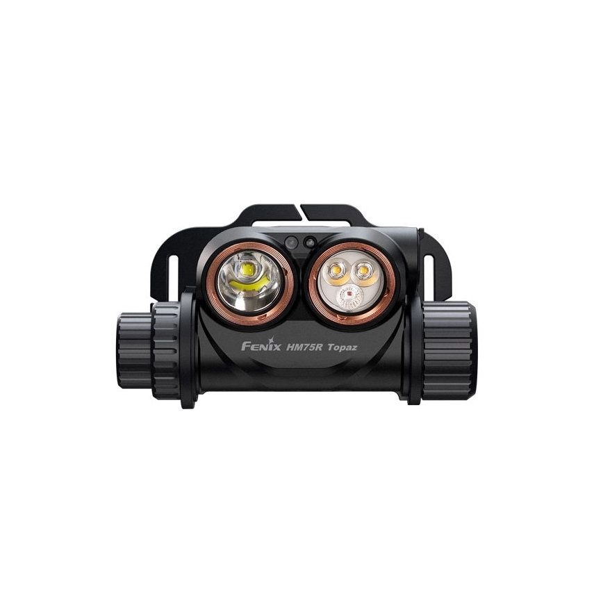 Fenix HM75RTOPAZ - LED Ściemnialna akumulatorowa czołówka LED/USB IP68 1600 błyszcz. 210 h 4000 mAh