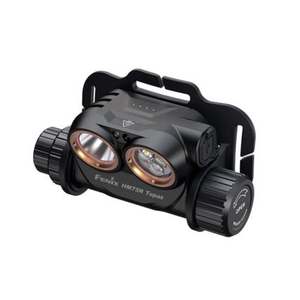 Fenix HM75RTOPAZ - LED Ściemnialna akumulatorowa czołówka LED/USB IP68 1600 błyszcz. 210 h 4000 mAh