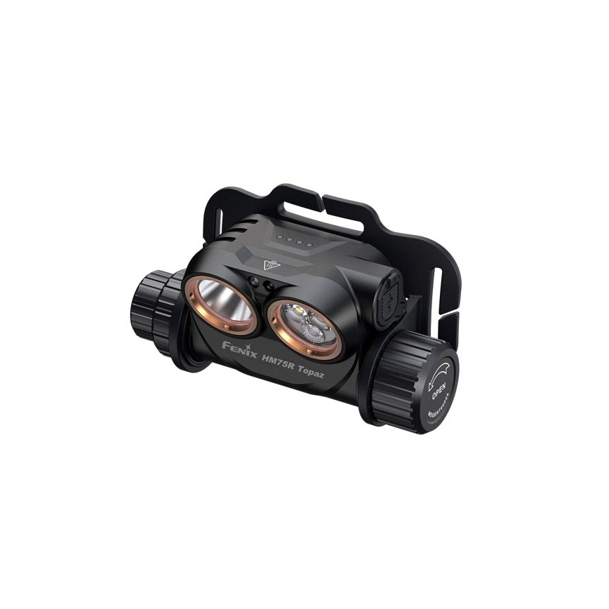 Fenix HM75RTOPAZ - LED Ściemnialna akumulatorowa czołówka LED/USB IP68 1600 błyszcz. 210 h 4000 mAh
