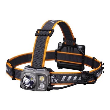 Fenix HP16R1250 - LED Czołówka akumulatorowa 3xLED/USB 4xAA IP66 1250 błyszcząca 600 h 3000 mAh