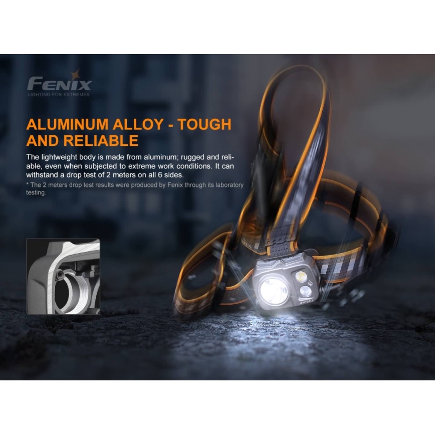 Fenix HP25RV20 - LED Ściemnialna akumulatorowa czołówka 3xLED/1x21700 IP66 1600 lm 800 h