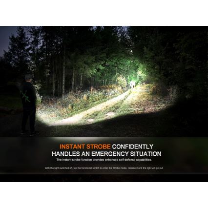 Fenix HT18R - LED Ściemnialna akumulatorowa latarka LED/1x21700 IP68 2800 błyszcz. 42 h 5000 mAh