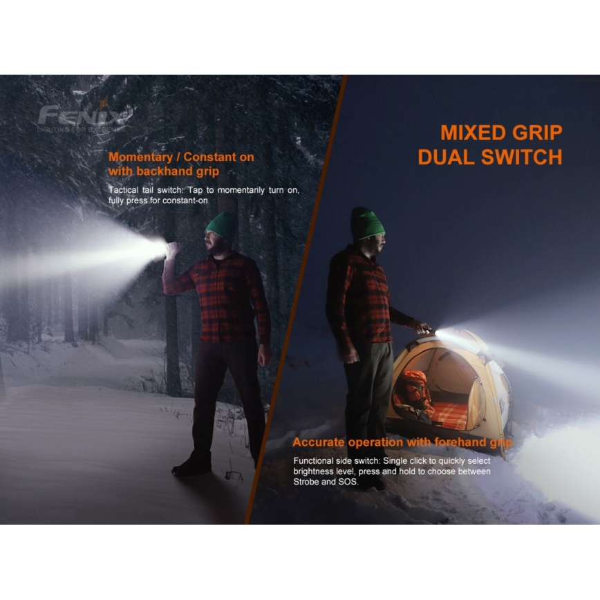 Fenix LD22V20 - LED Latarka akumulatorowa LED/USB IP66 800 lm 220 godz.