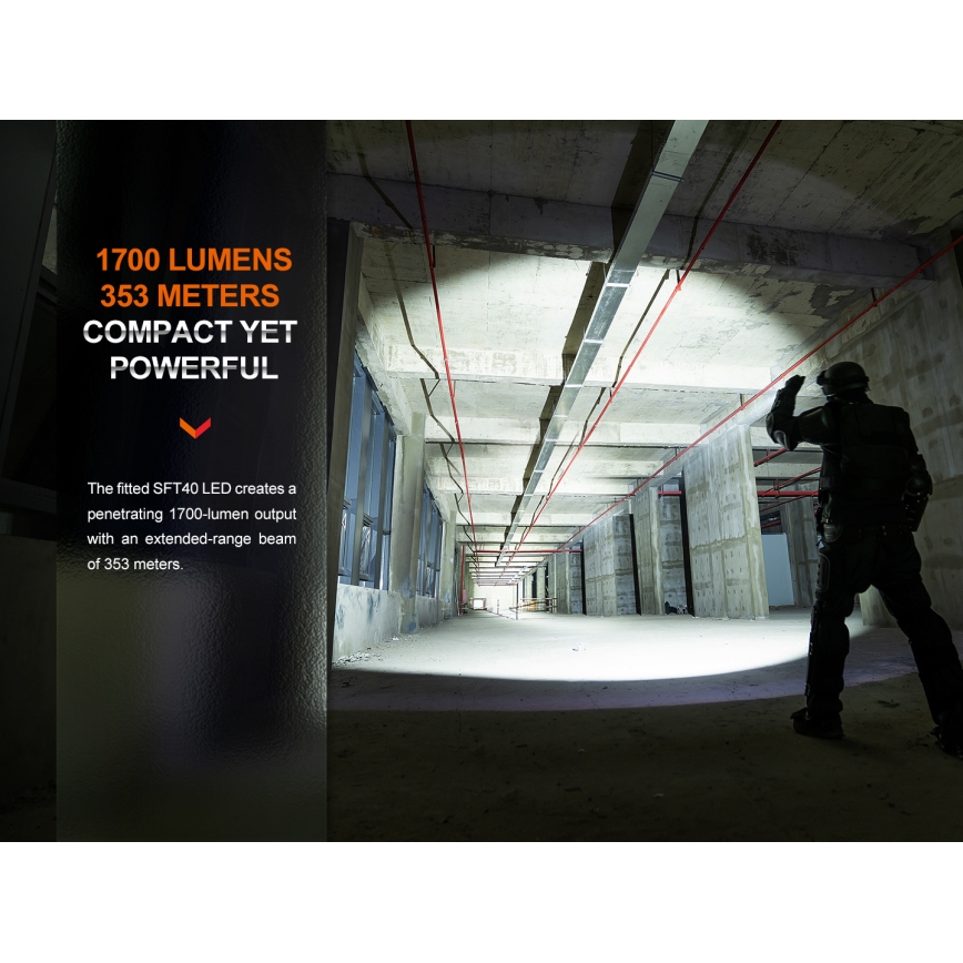 Fenix PD35R - LED Latarka akumulatorowa LED/USB/2xCR123A IP68 1700 lm 100 h 3400 mAh