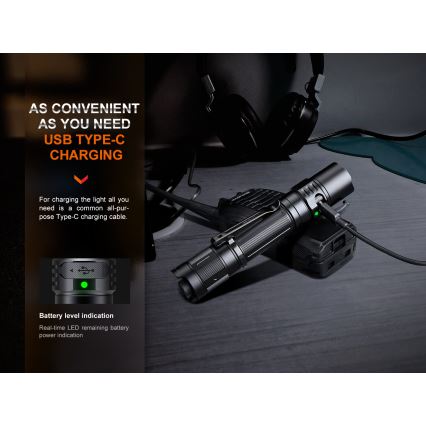Fenix PD35R - LED Latarka akumulatorowa LED/USB/2xCR123A IP68 1700 lm 100 h 3400 mAh