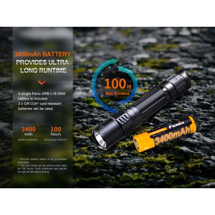 Fenix PD35R - LED Latarka akumulatorowa LED/USB/2xCR123A IP68 1700 lm 100 h 3400 mAh